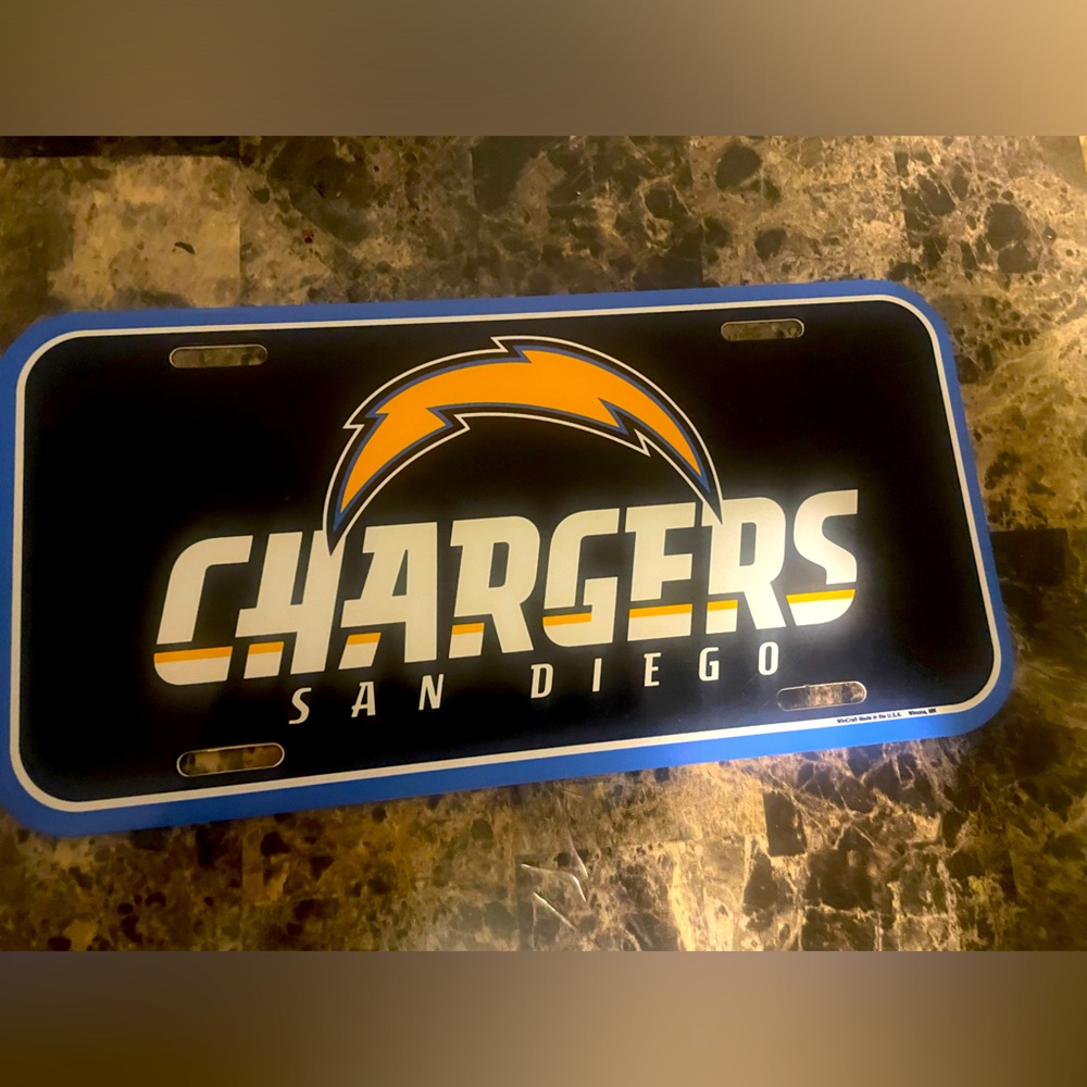 San Diego Chargers license plate cover